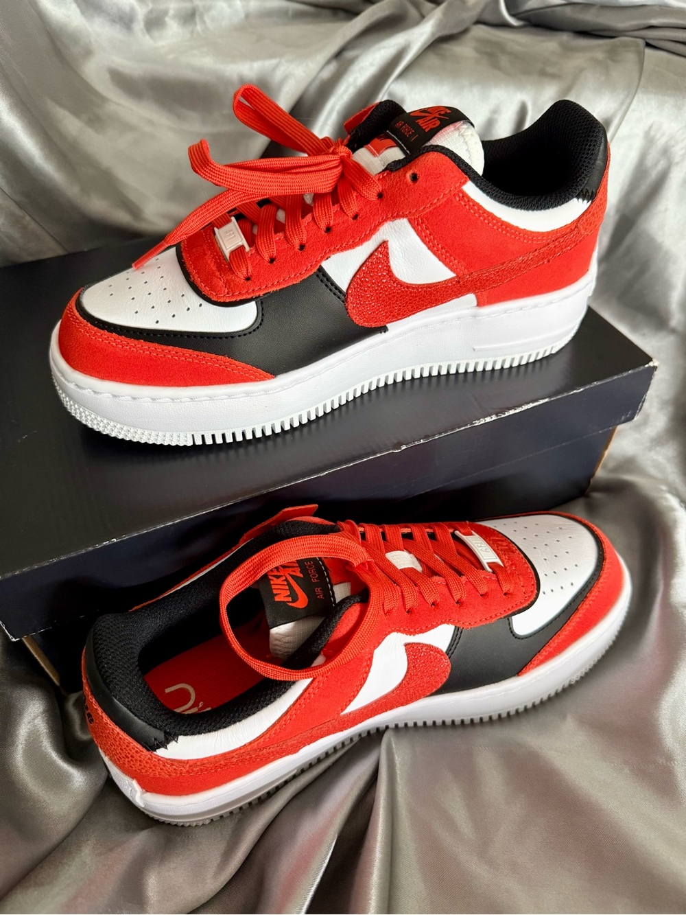 Nike Women’s Air Force 1 Shadow Low-Top Sneakers - Picture 2 of 7